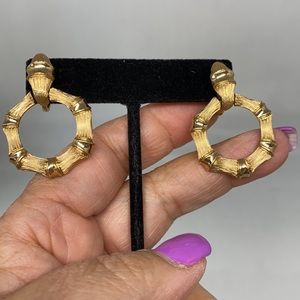Vintage Avon ‘bamboo’ pin and earrings
